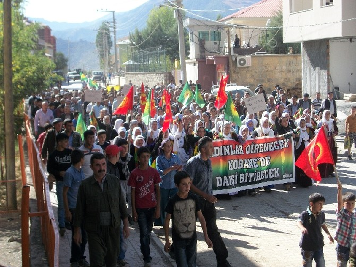 Beytüşşebap\'ta IŞİD\'in Kobani\'ye Yönelik Saldırıları Kınandı
