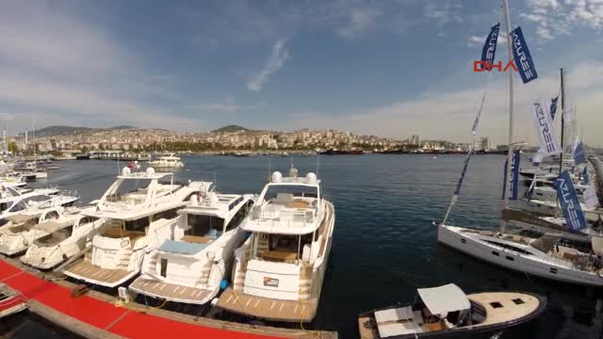 Boatshow\'da Onlarca Tekne Havadan Böyle Görüntülendi