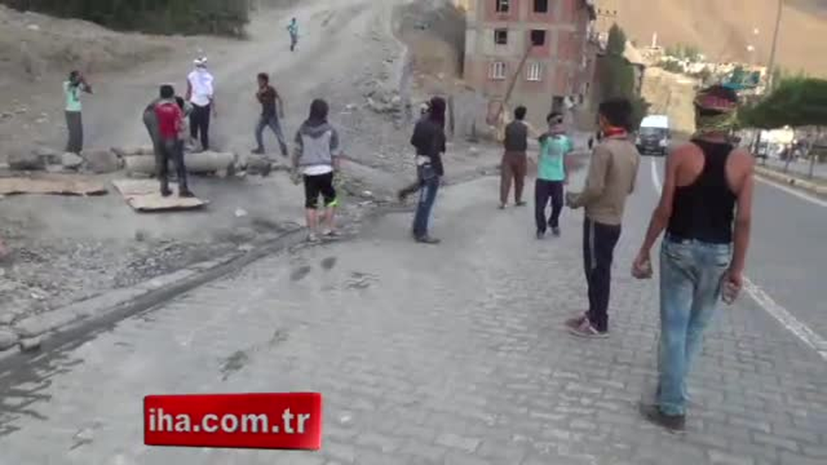 Hakkari-Van Karayolunu Kapatan Gruba Müdahale