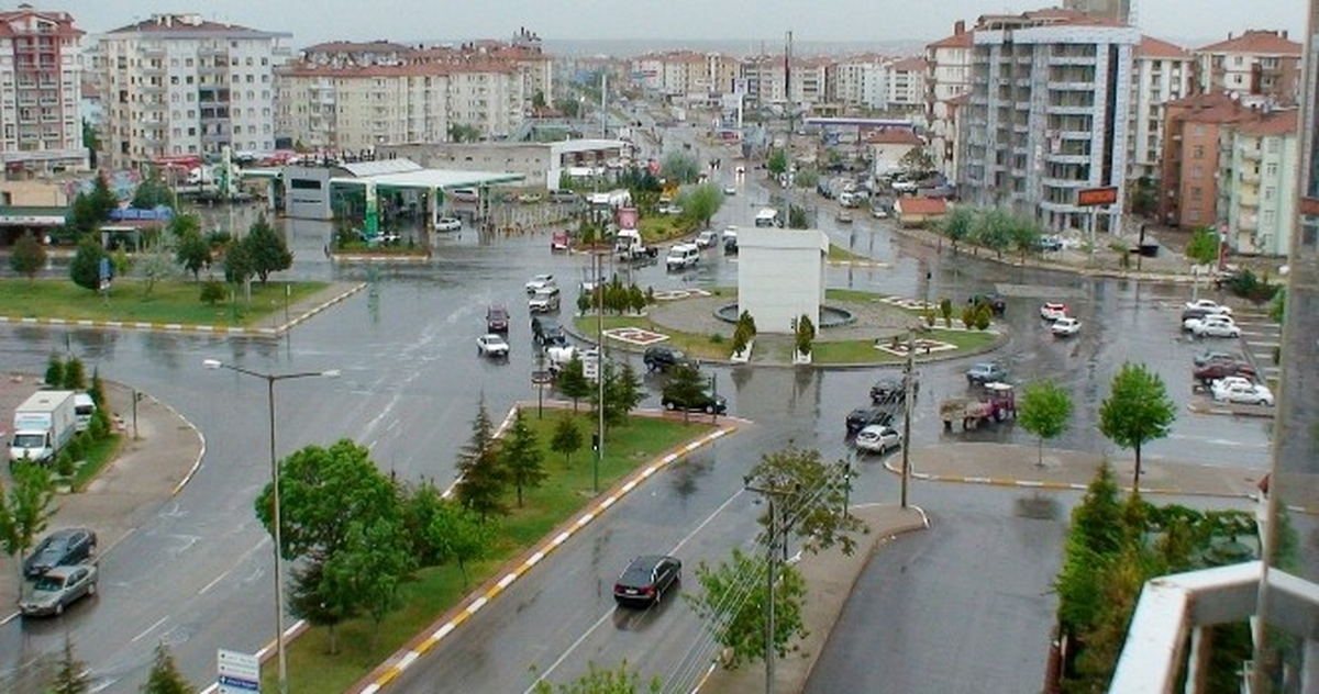 Aksaray\'da Sağanak Yağış