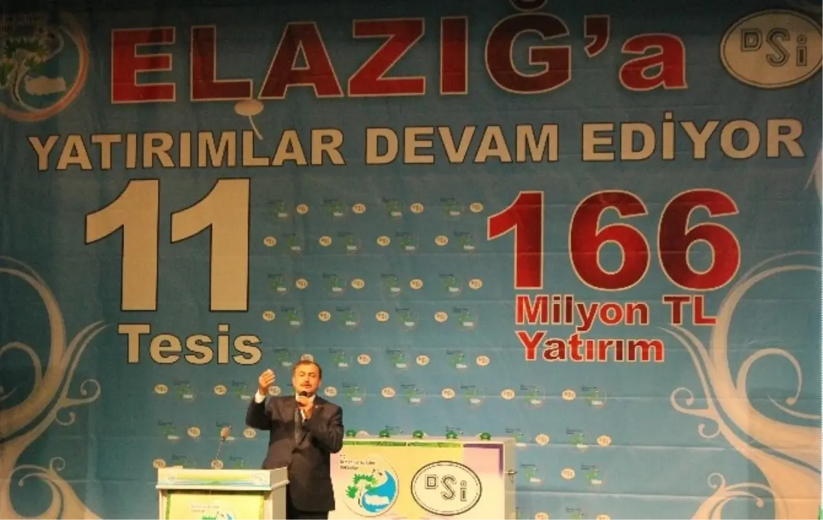 Bakan Eroğlu Elazığ\'da 11 Yatırımın Temelini Attı