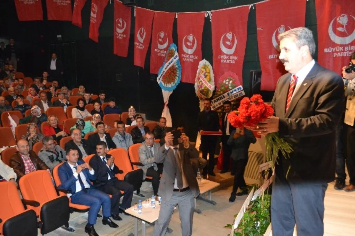BBP Genel Başkanı Mustafa Destici Niğde\'de