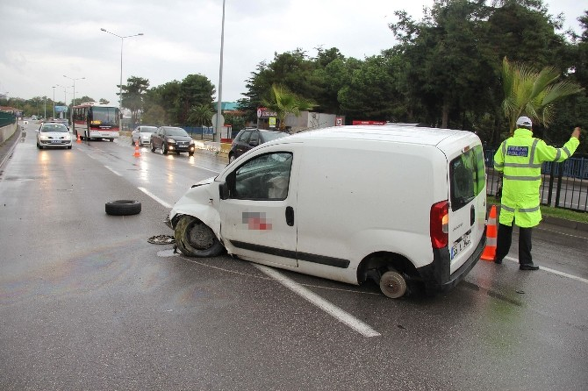 Samsun\'da Trafik Kazası: 1 Yaralı