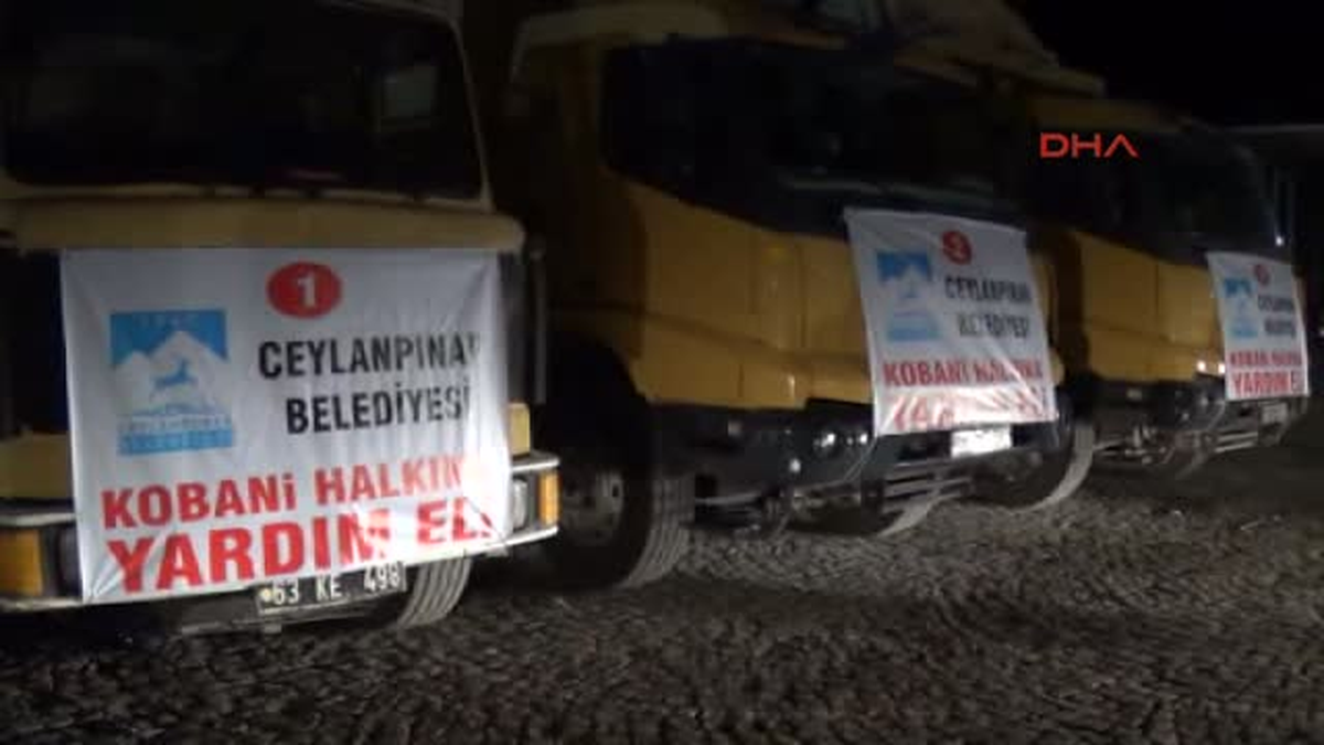 Şanlıurfa Ceylanpınar\'dan Suriyelilere 3 Kamyon Yardım
