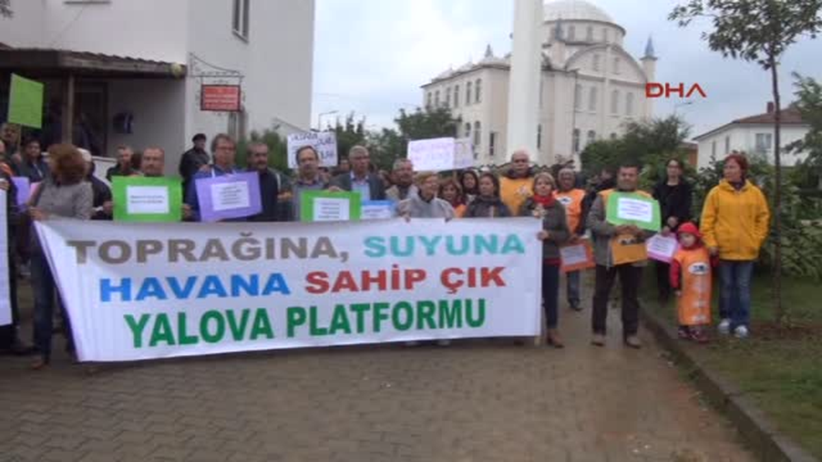 Yalova?da Taşocağını Protesto Yürüyüşü