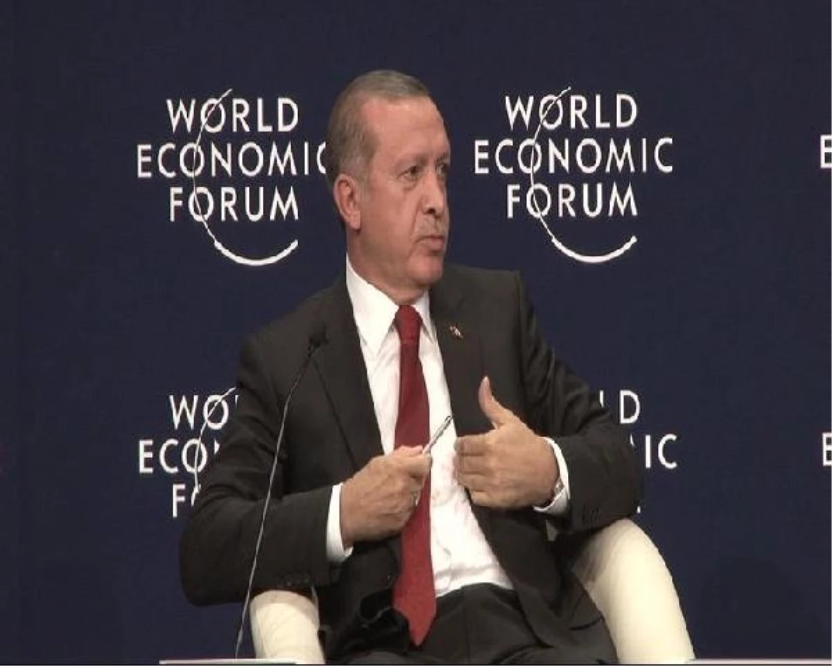 Yeniden ) Erdoğan Dünya Ekonomik Forumu\'nda Soruları Yanıtladı