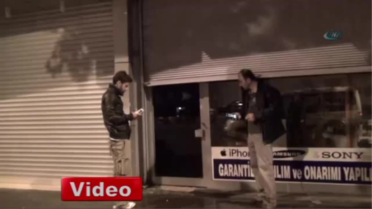 Diyarbakır\'da Camını Kırdıkları İşyerindeki Telefonları Çaldılar