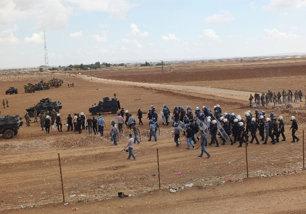 Kobani\'ye Gitmek İsteyen Gruba Müdahale