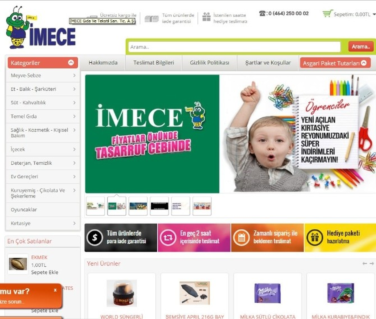 Rize\'de Yerel Marketten İlginç Uygulama