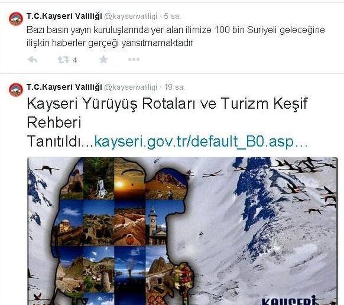 Kayseri\'de 100 Bin Suriyelinin Geleceği Haberlerine Yalanlama