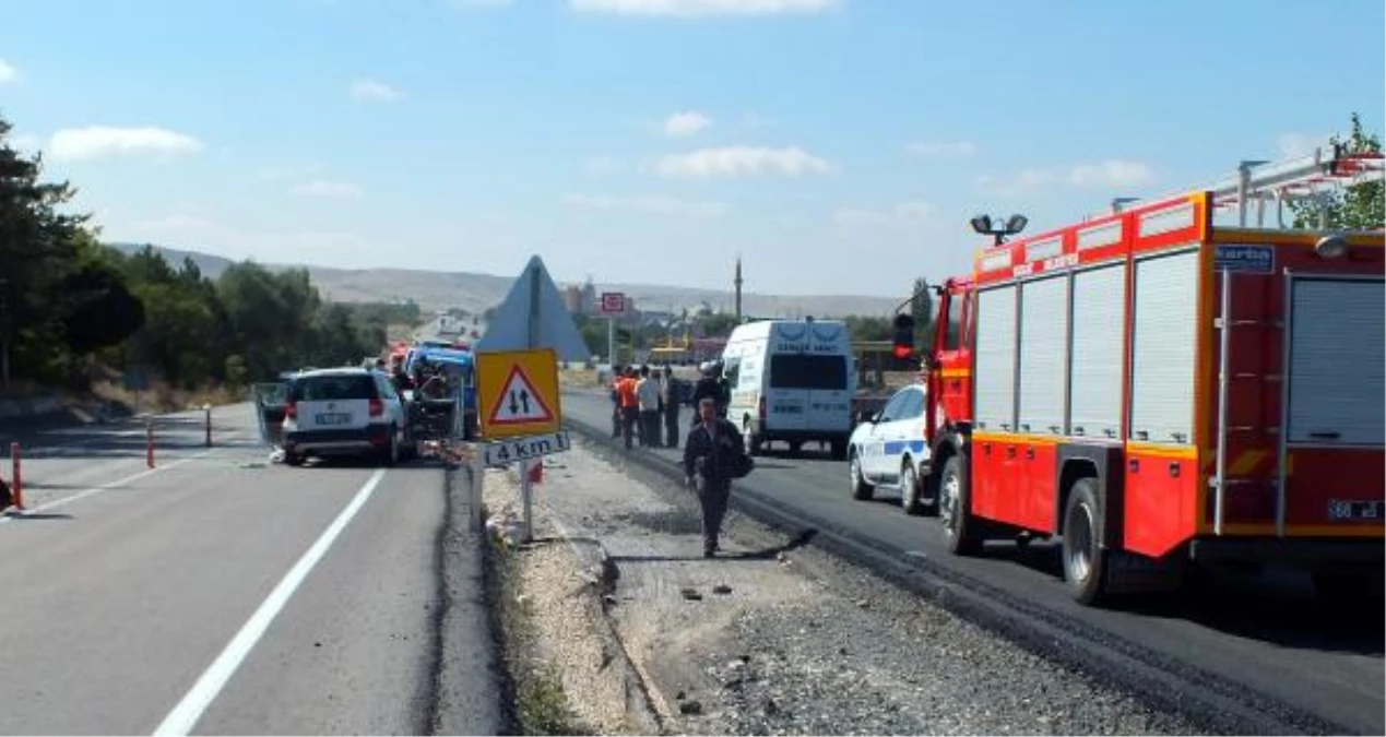 Yozgat\'ta Çalışma Yapılan Yolda Kaza: 1 Ölü, 2 Yaralı