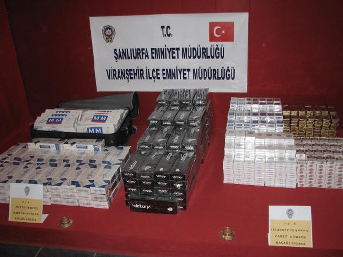 Viranşehir\'de Kaçak Sigaraya 2 Gözaltı