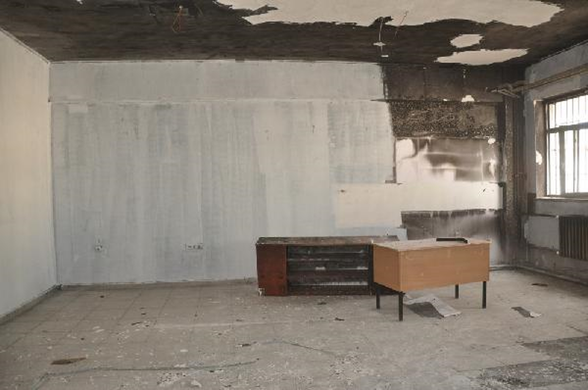 Yakılan Okullarda Eğitim Yeniden Başladı