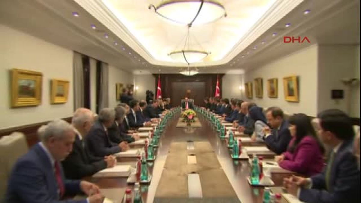 Ankara Büyükşehir Belediye Başkanı Gökçek Çankaya Köşkü\'nde