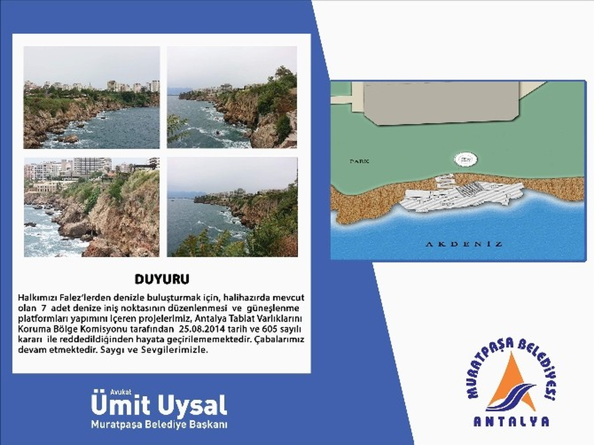 Başkan Alınan Kararı Vatandaşlara \'Tabela\' ile Duyurdu