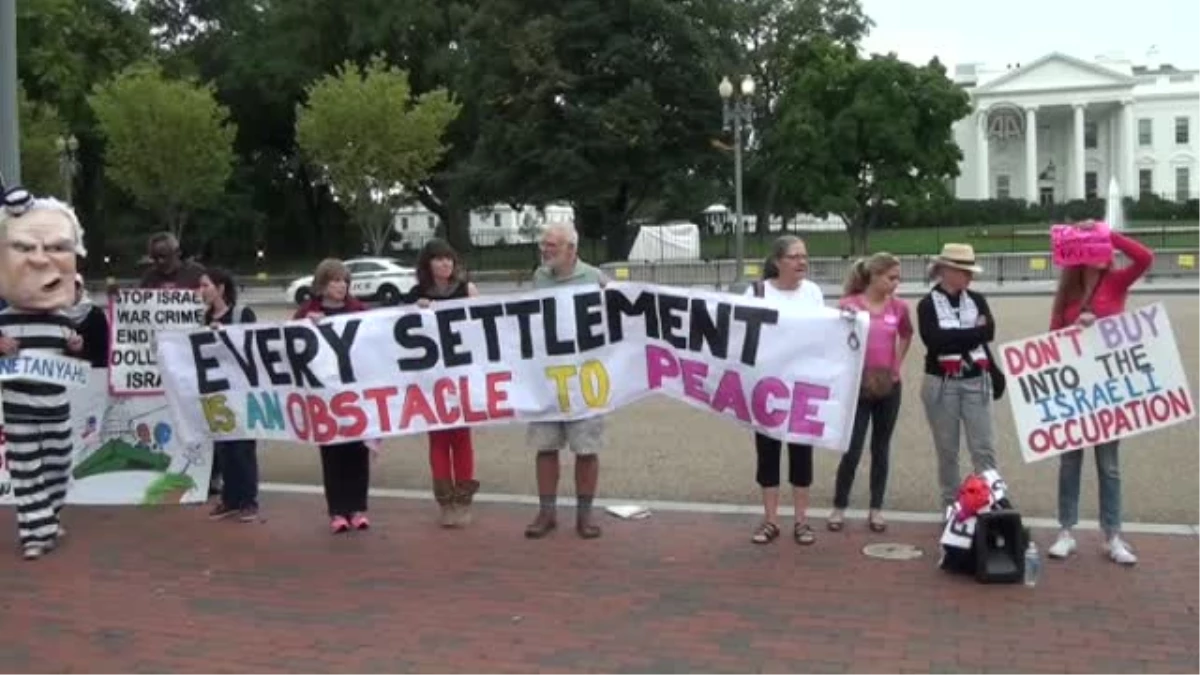 Beyaz Saray Önünde Netanyahu Protestosu