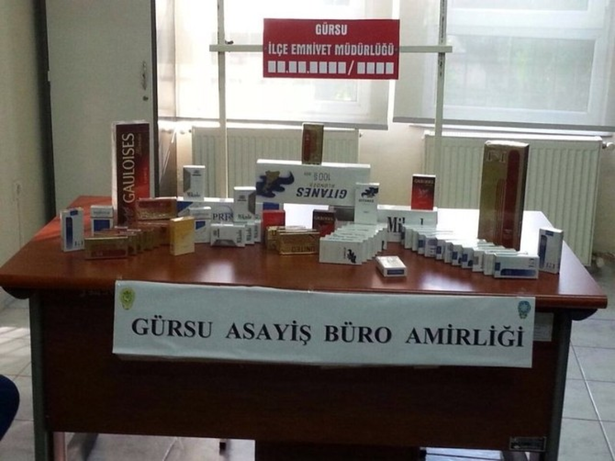 Bursa\'da 98 Paket Kaçak Sigara Ele Geçirildi