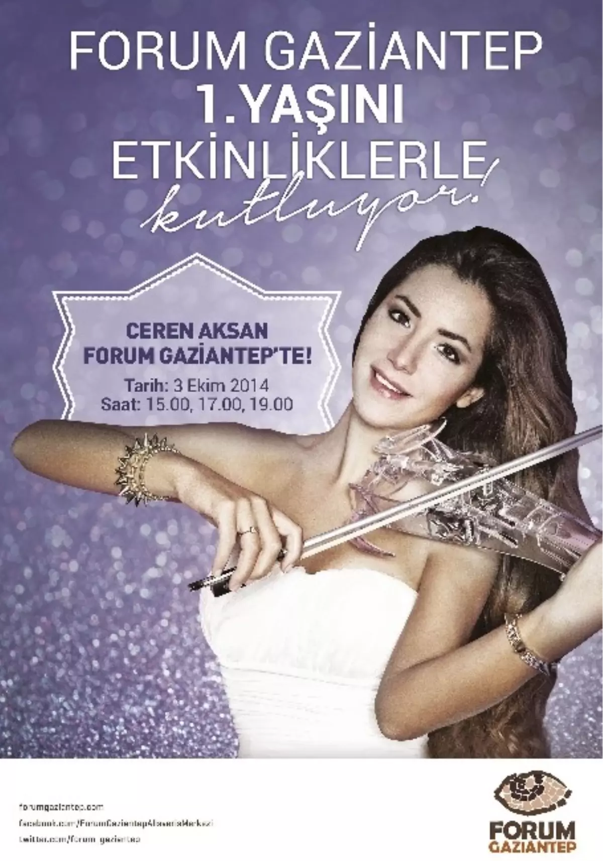 Forum Gaziantep Keman Virtüözü Ceren Aksan\'ı Ağırlıyor