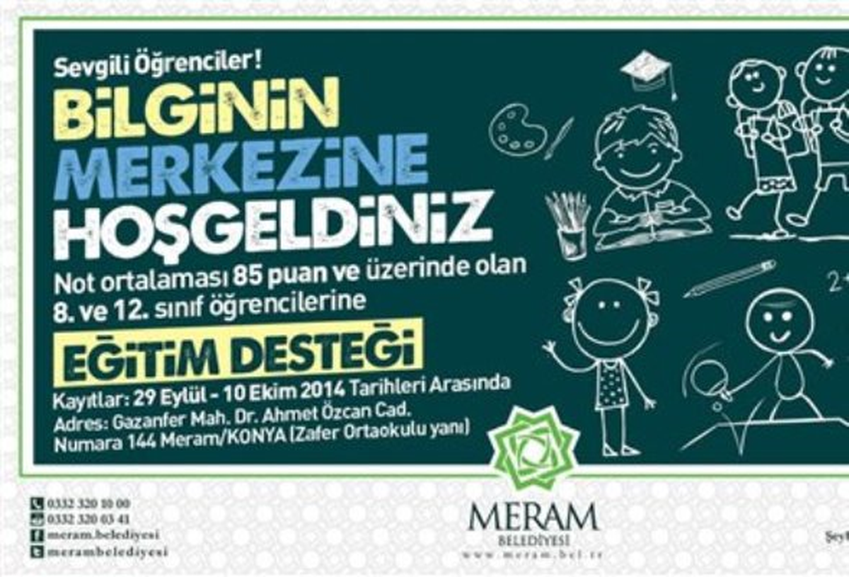Meram Belediyesinden Öğrencilere Bilgi Merkezi Hizmeti