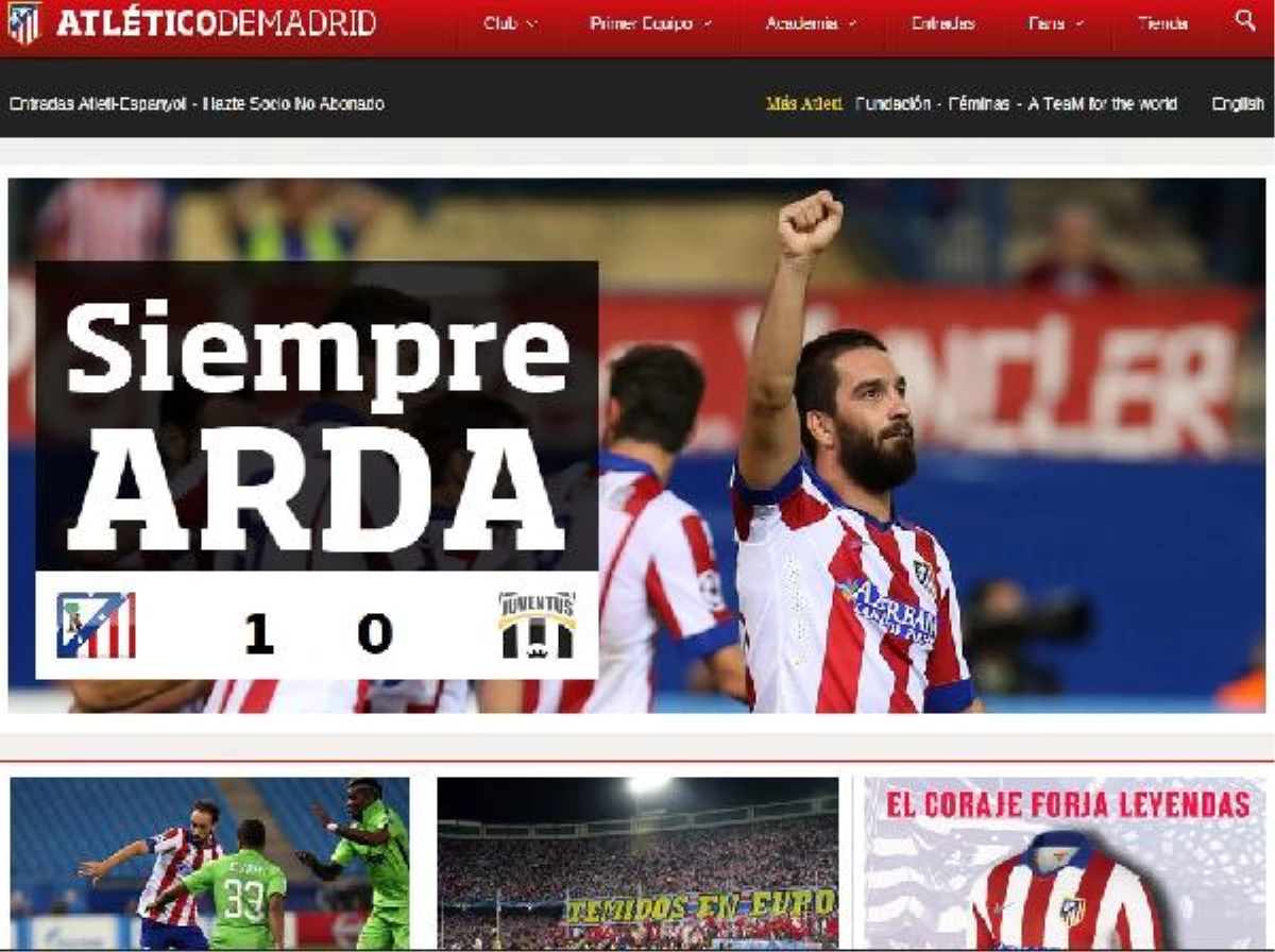 Atletico Madrid Resmi Sitesi: Daima Arda