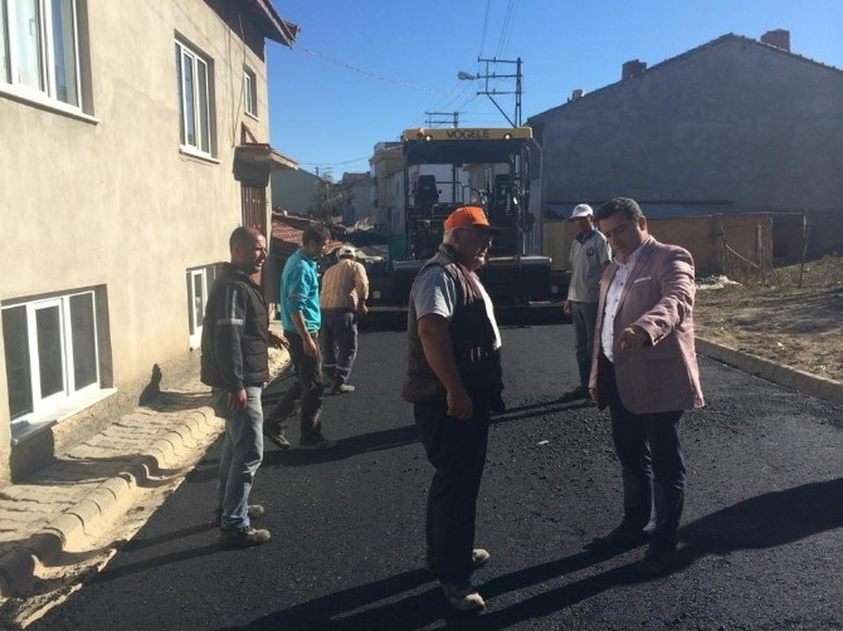 Başkan Bakıcı, Yediler Mahallesi Asfaltlama Çalışmalarında