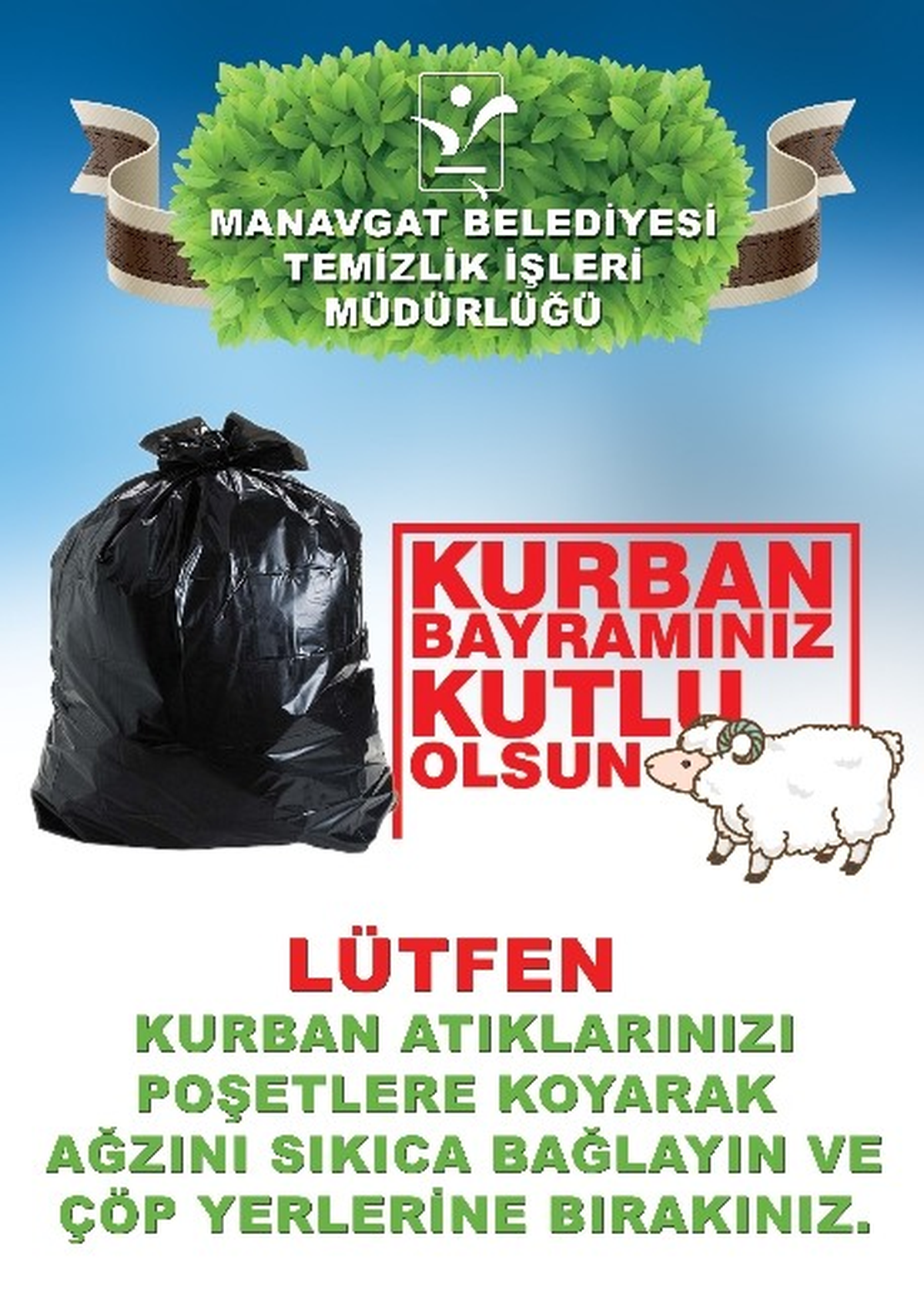 Manavgat Belediyesi\'nden Kurban Atıkları Uyarısı