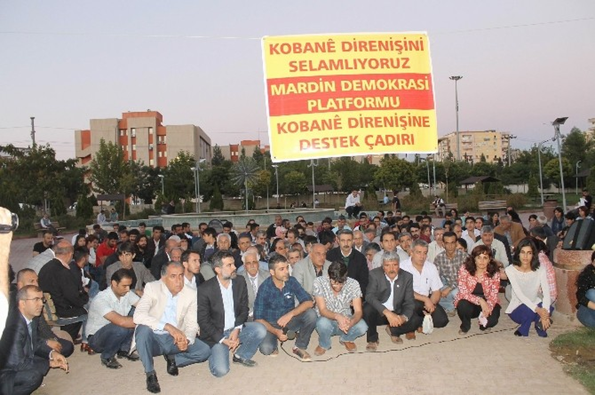 Mardin\'de Kobane Çadırına İzin Verilmedi