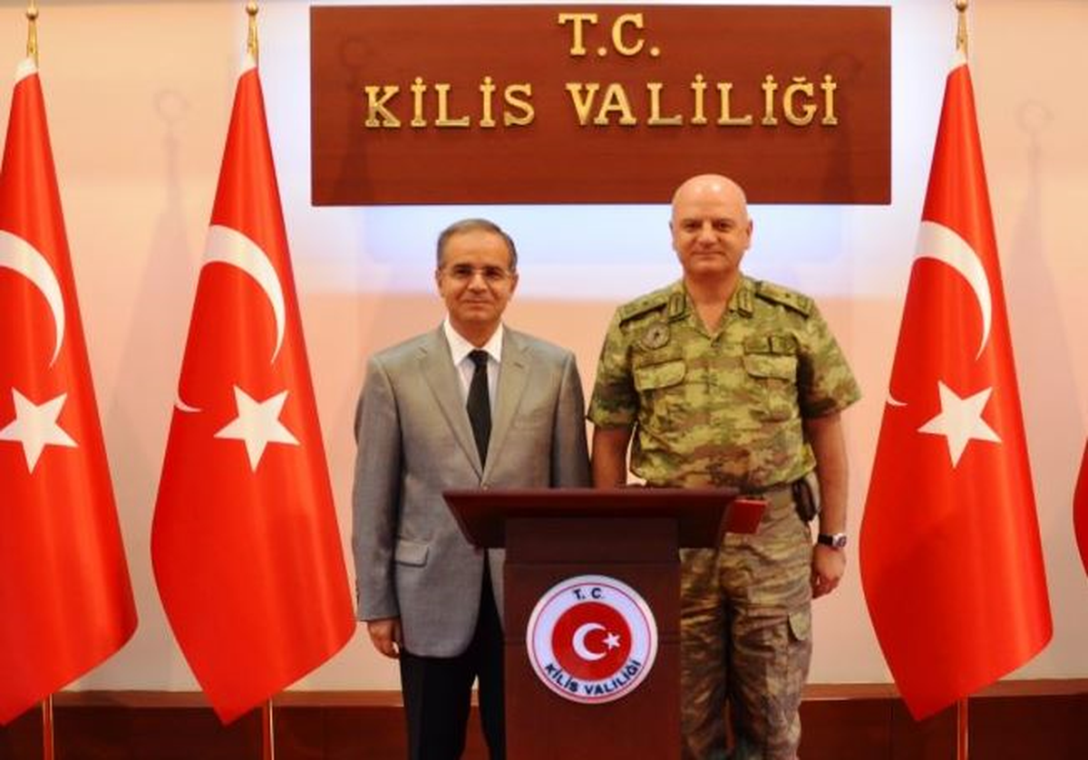 Tuğgeneral Cemalettin Doğan, Kilis Valisi Tapsız\'ı Ziyaret Etti