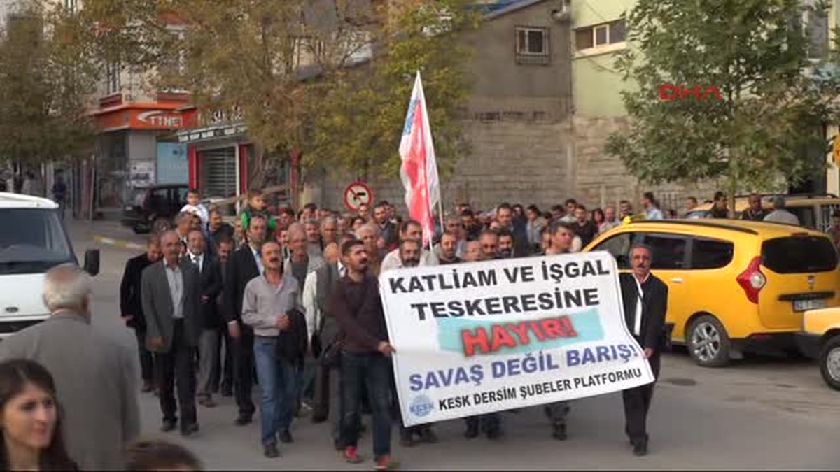 Tunceli\'de Tezkere Protestosu