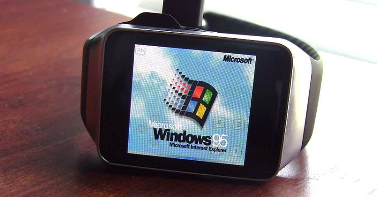 Akıllı Saate Windows 95 Yükledi!