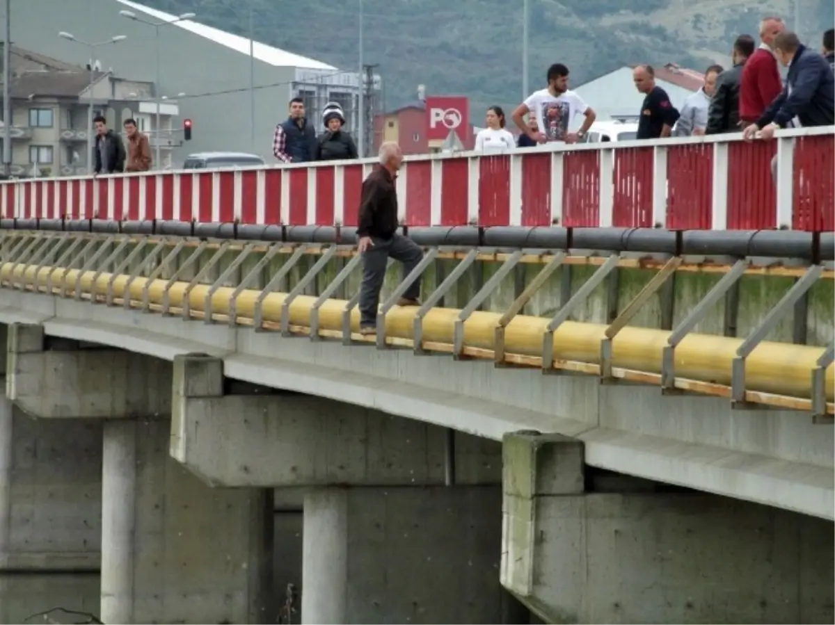 Çaycuma Köprüsünde İntihar Girişimi