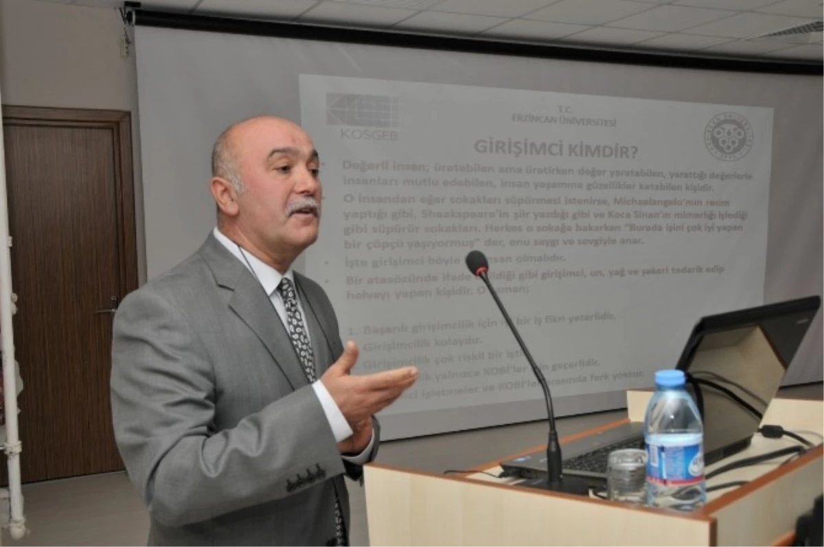 Erzincan Üniversitesinde Girişimcilik Konferansı Verildi