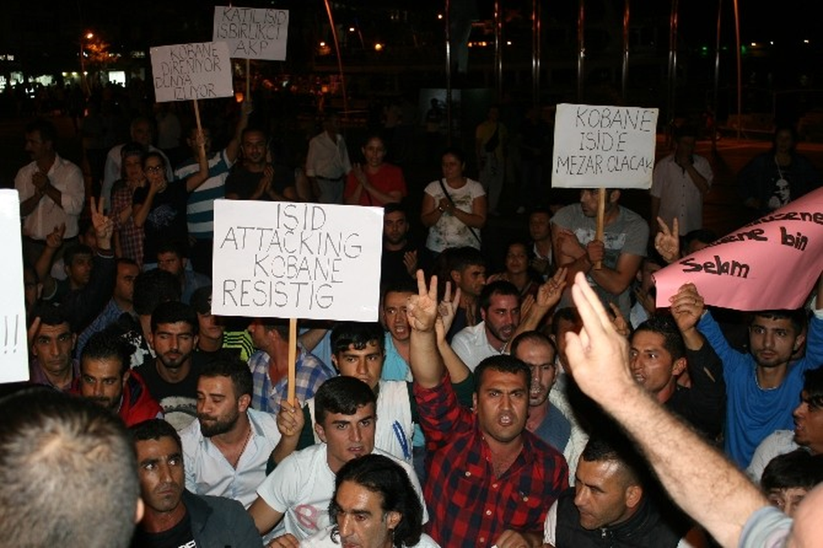 Marmaris\'te "Kobani" Eylemi