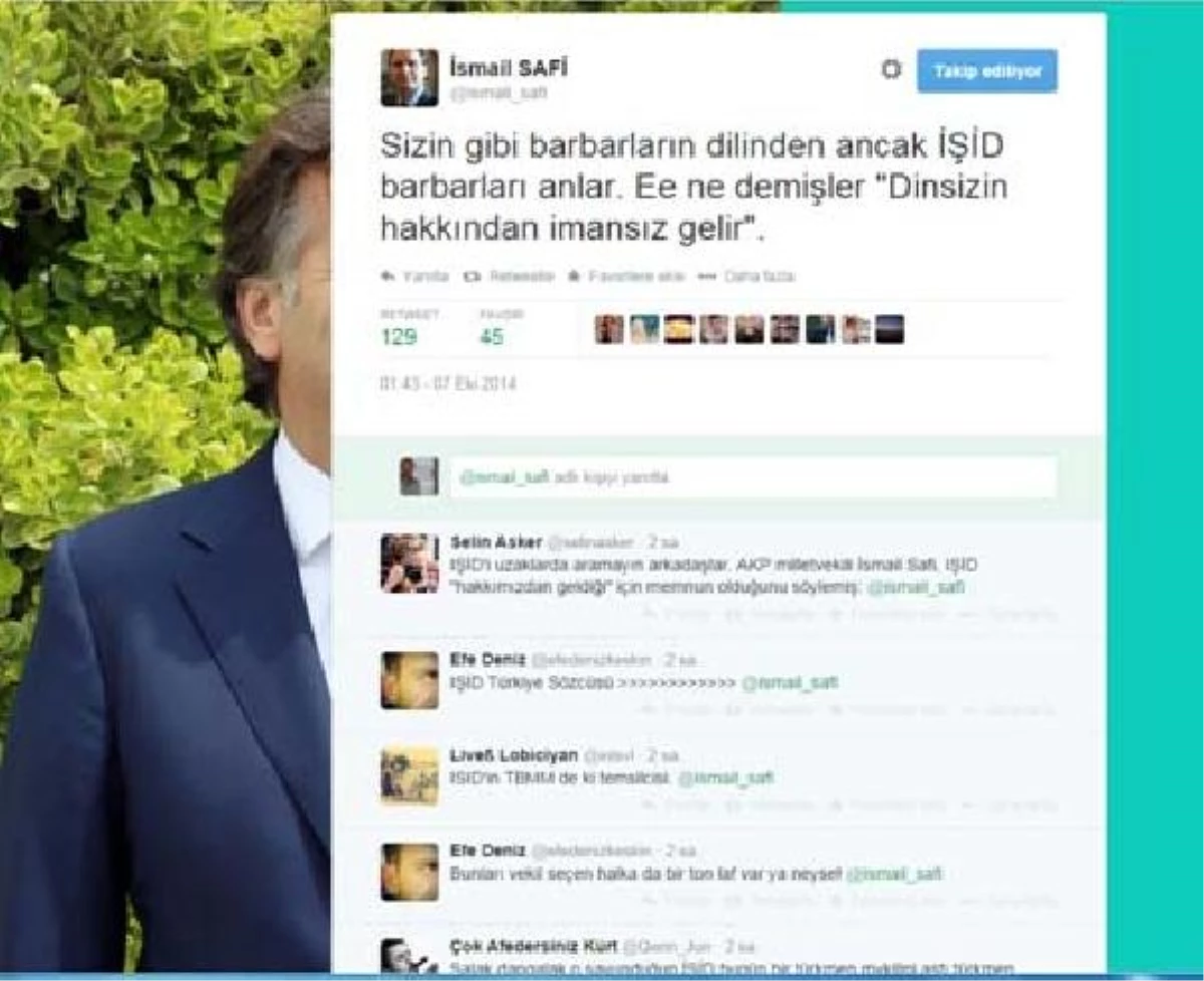 AK Parti Milletvekili: Sizin Gibi Barbarların Dilinden IŞİD Anlar