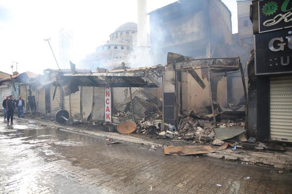 Gösterilerde Savaş Alanına Dönen Erciş, Depremden Çıkmış Gibi