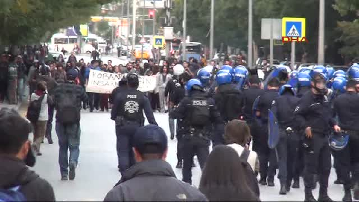 Ankara\'da Kobani Eylemi