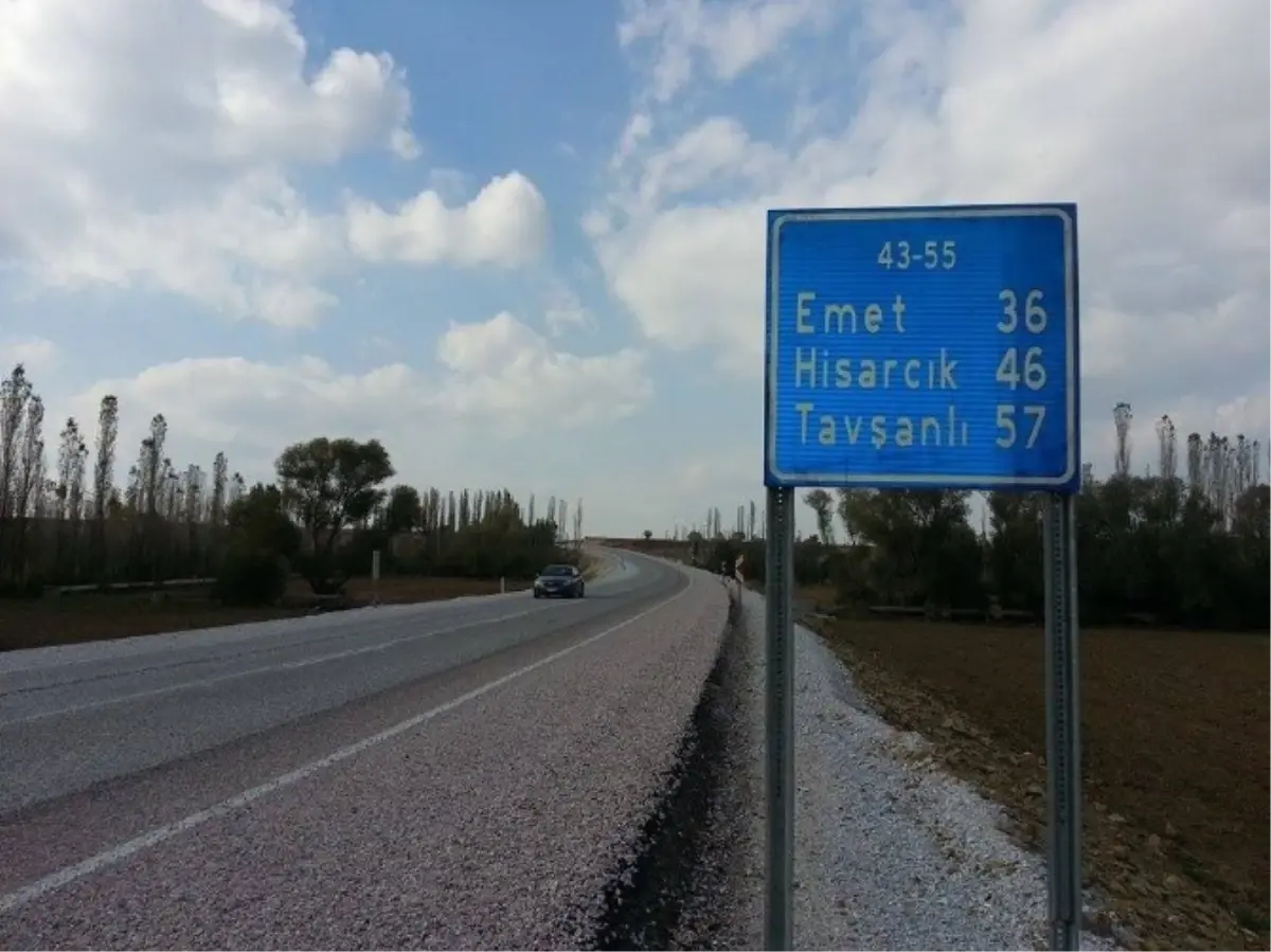 Kütahya ile Emet Arasındaki Mesafe 88 Kilometreye Kadar Düştü