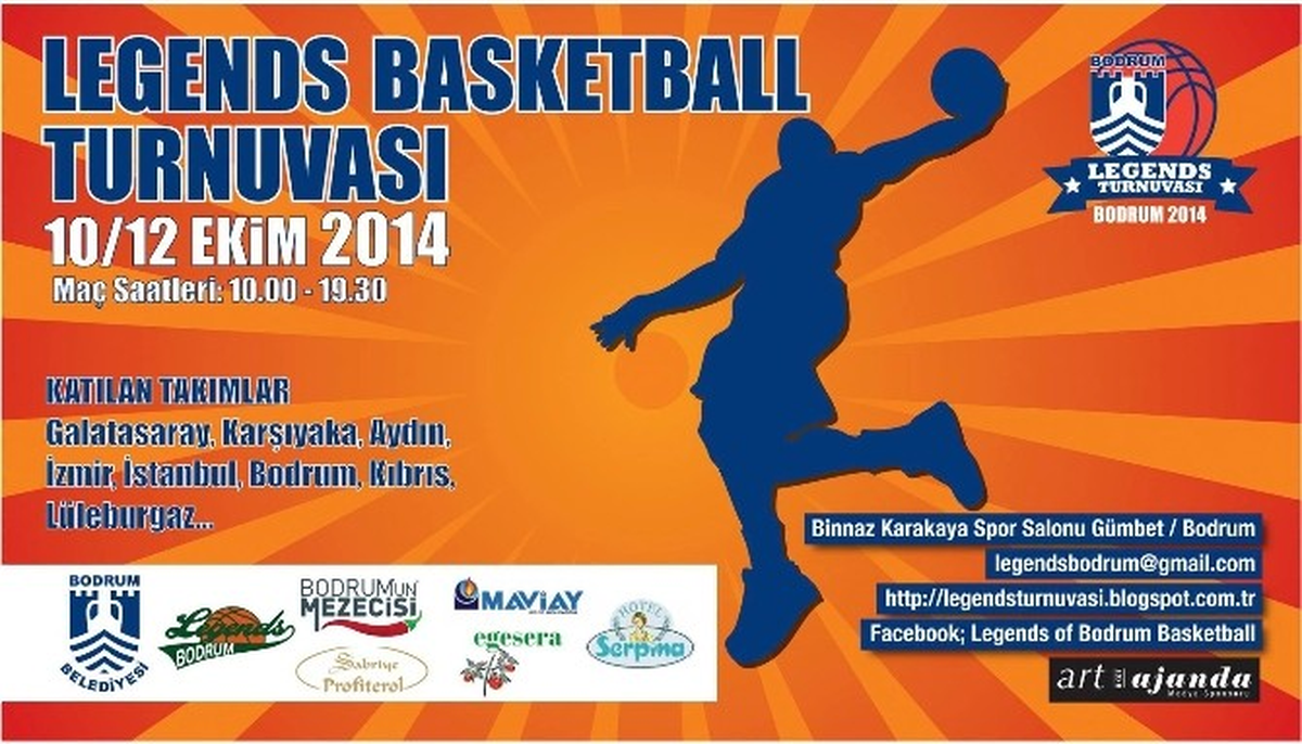 1. Bodrum Legends Basketbol Veteran Turnuvası Başlıyor