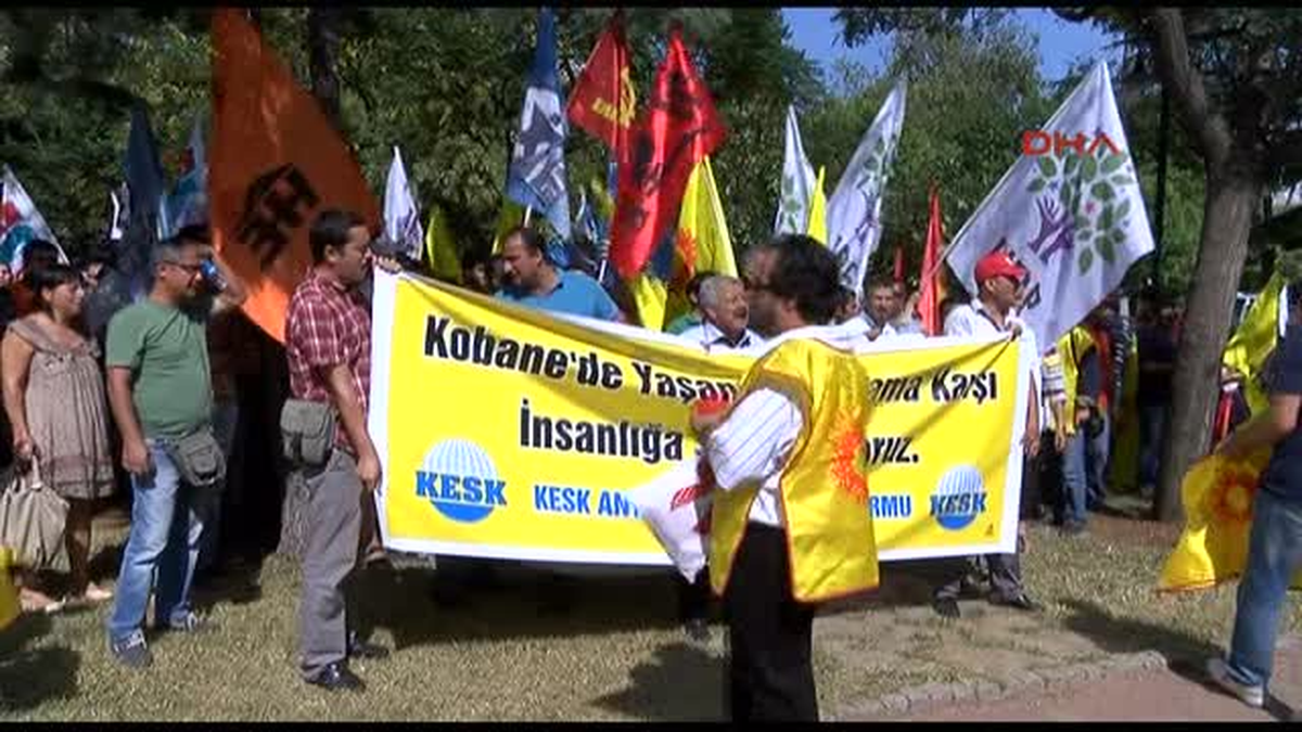 Antalya Kobani İçin İş Bırakıp Yürüdüler