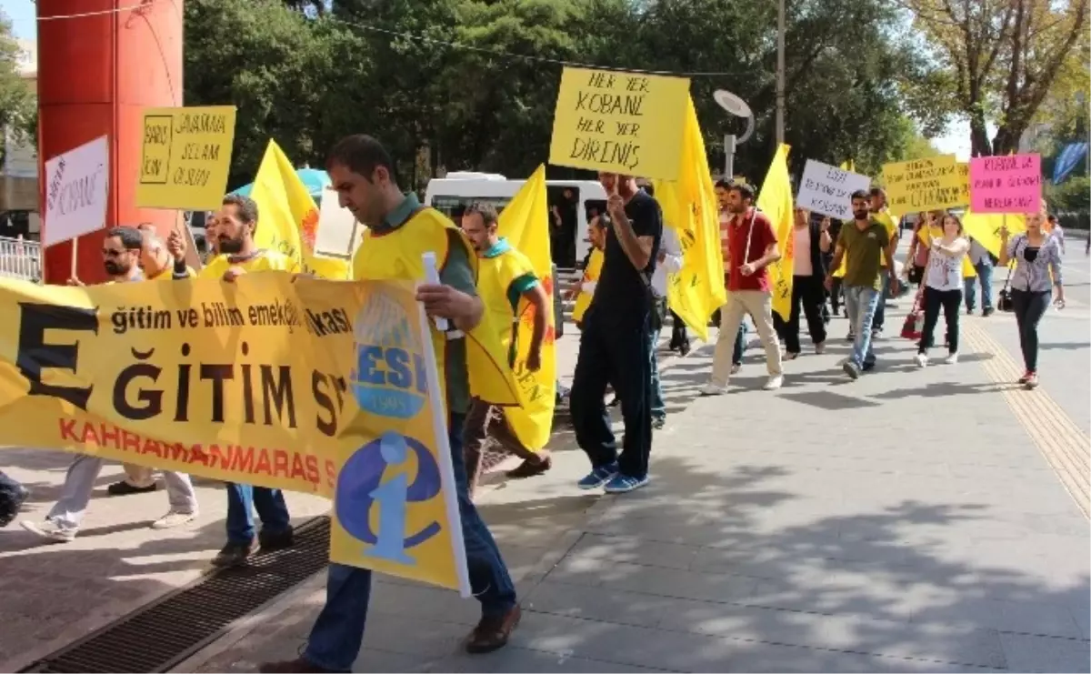 Kahramanmaraş Eğitim-Sen Üyeleri İş Bıraktı