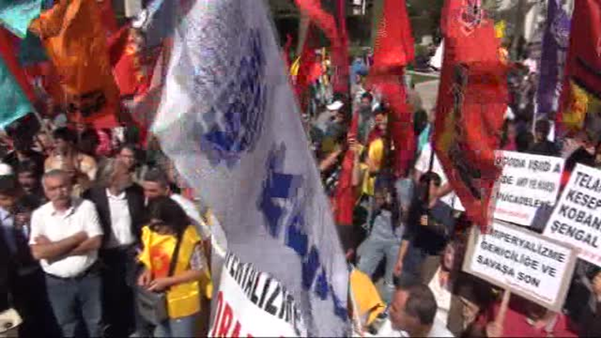 İzmir Kobani\'ye Kesk\'ten ve Disk\'ten Desteği