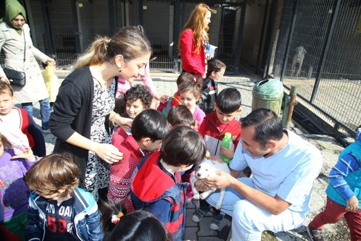 Minikler Hayvan Sevgisini Öğreniyor