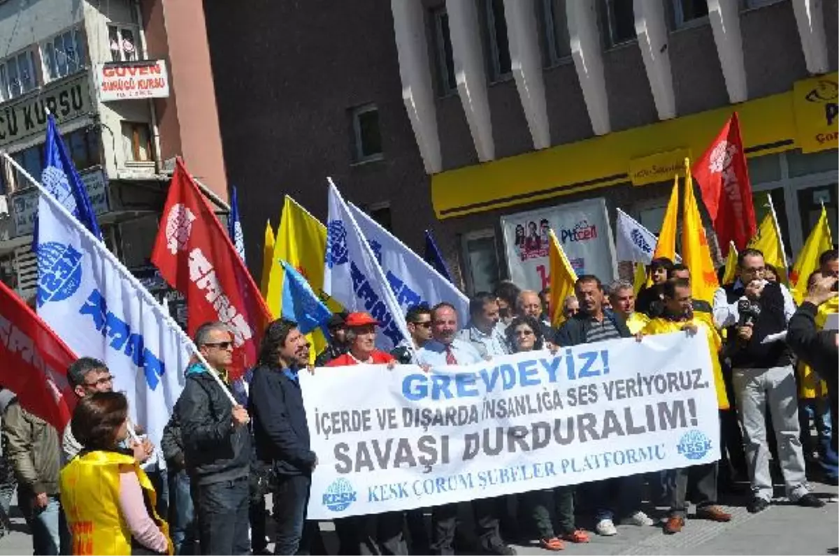 Samsun ve Çorum\'da Işid Protestosu