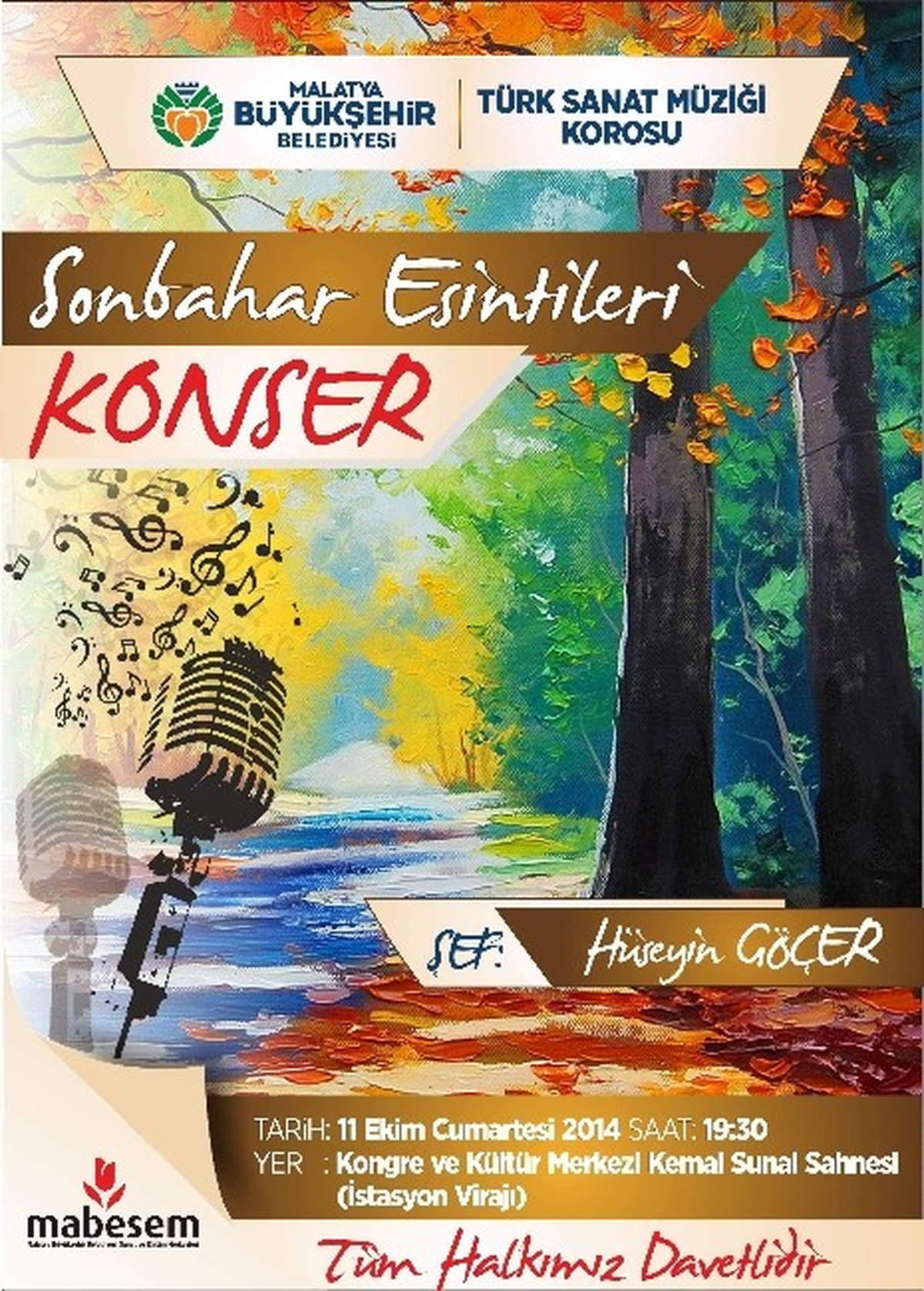 "Sonbahar Esintileri" Konseri 11 Ekim\'de