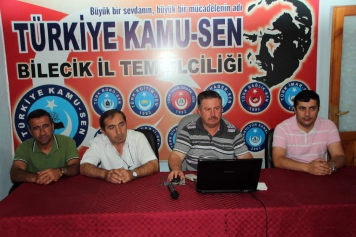 Türkiye Kamu-Sen Bilecik İl Temsilcisi Ömer Yel Açıklaması