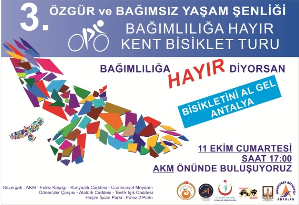 Bağımlılığa Hayır" Demek İçin Bisiklet Turu