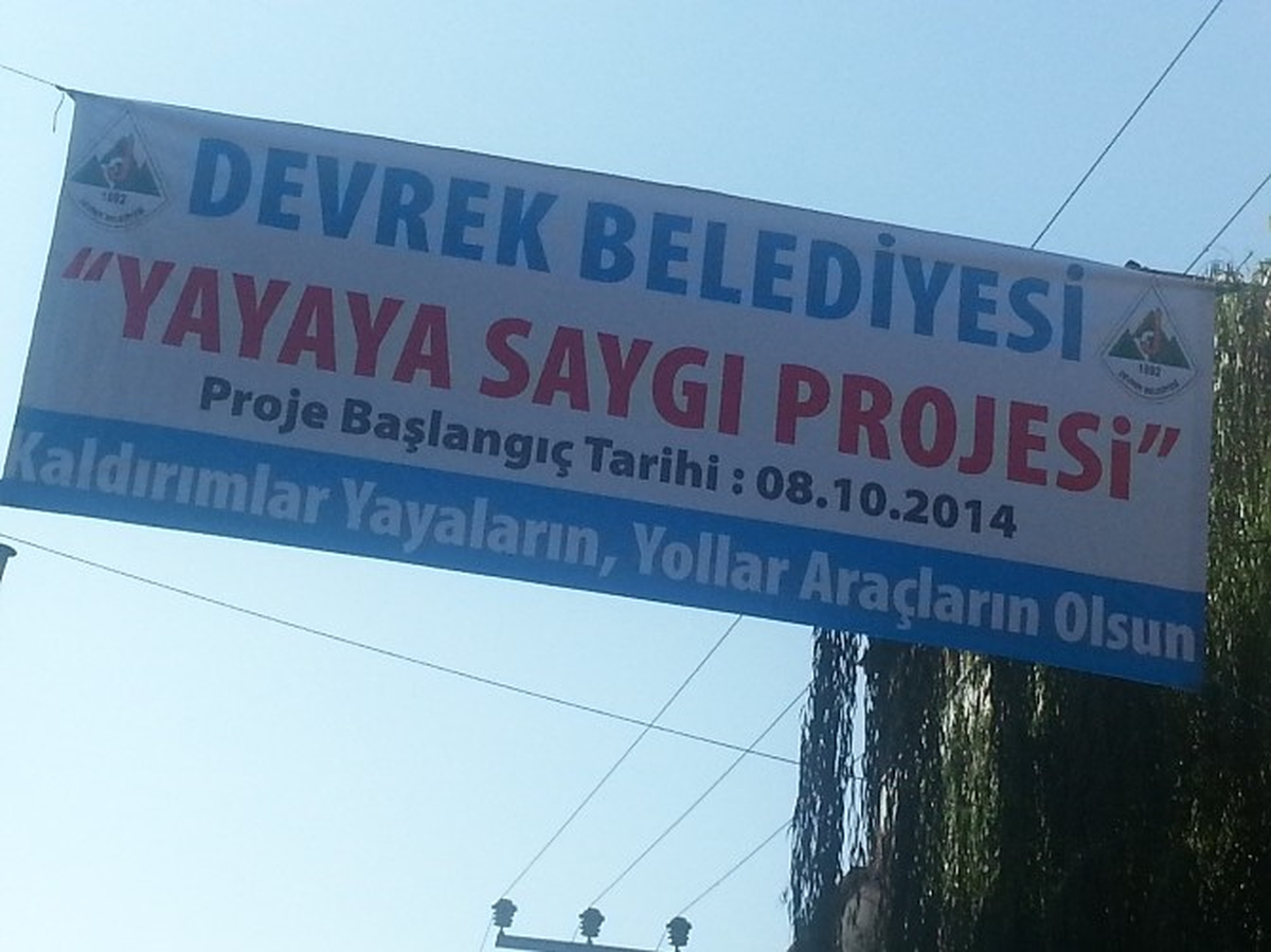 Devrek\'te Kaldırım İşgali Yasağı Başladı