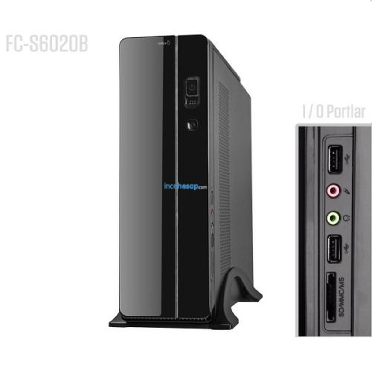 Frısby Fc-S6020b Kulplu Slım Tower Kasa 300w