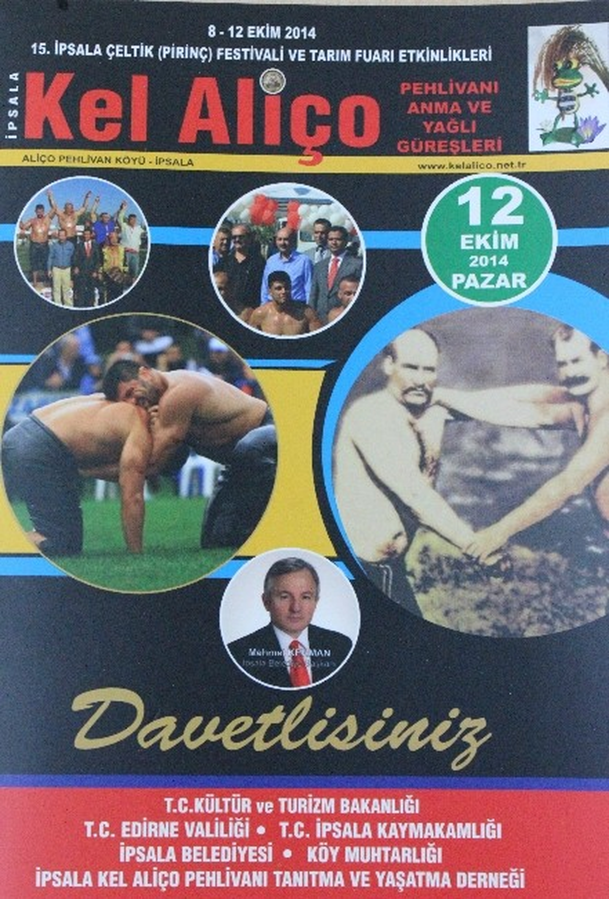 Kel Aliço Pehlivanı Anma ve Yağlı Güreşleri 12 Ekim\'de Yapılacak