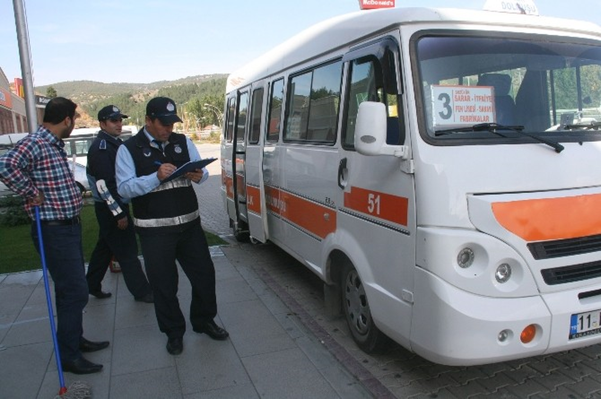 Zabıtadan Dolmuşlara Denetim
